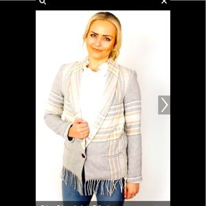 NWT DREW Prince Fringe Blazer size Large